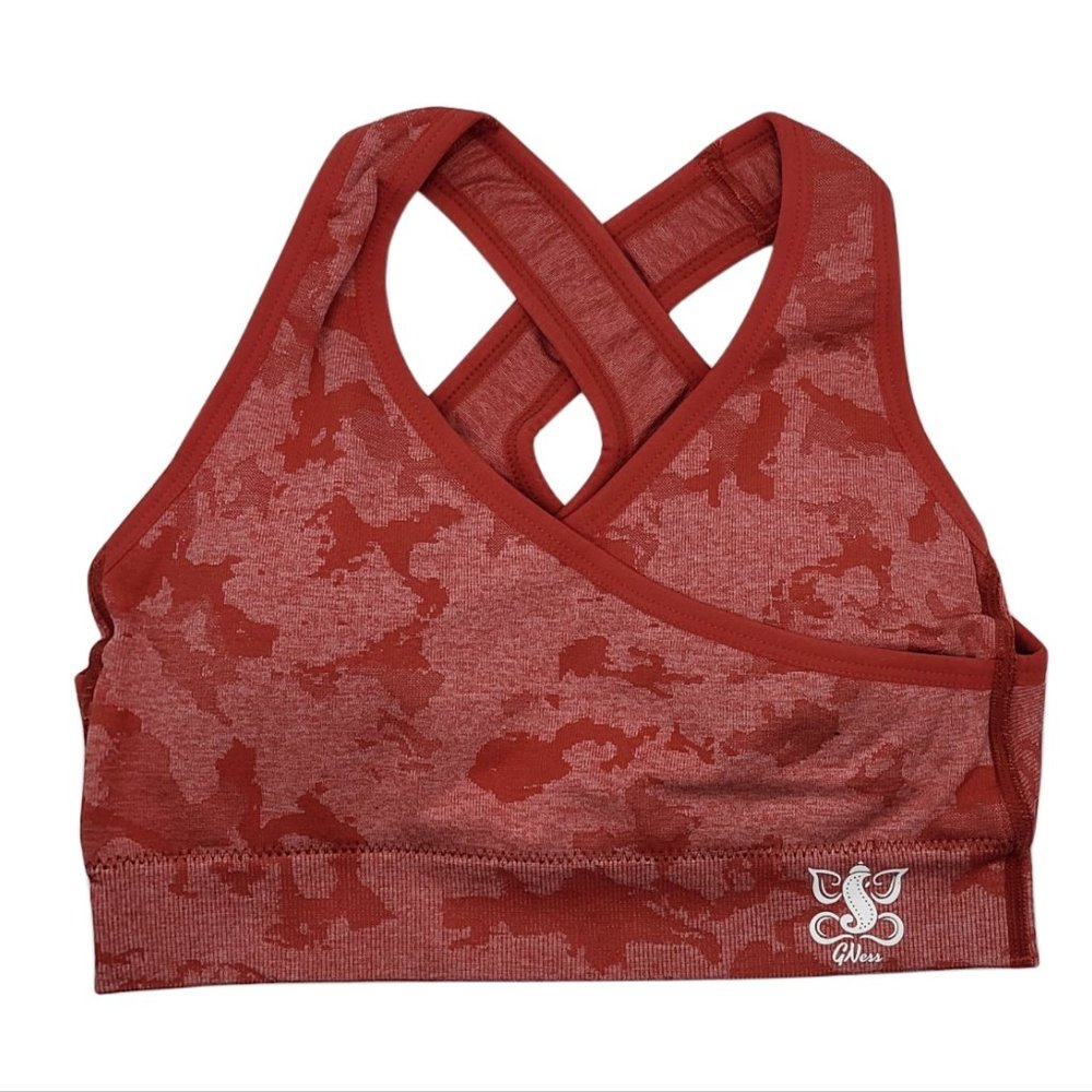 Kami Camo Criss Cross Sports Bra